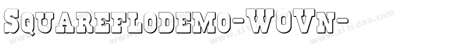 Squareflodemo-W0Vn字体转换