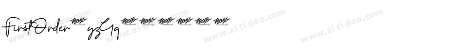 FirstOrder-yzGq字体转换