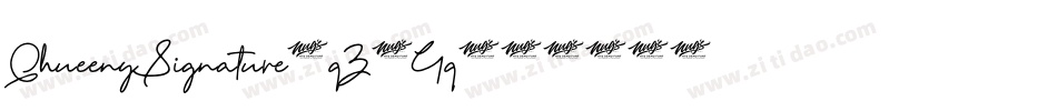 QhueenySignature-qZ0Gq字体转换