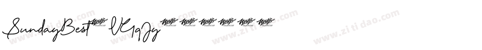 SundayBest-VGqJy字体转换