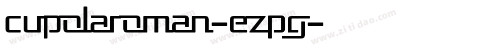 Cupolaroman-eZpg字体转换