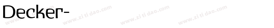 Decker字体转换