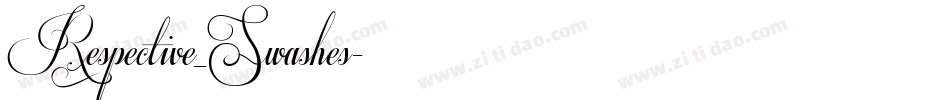 Respective_Swashes字体转换