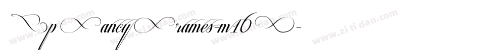 ApFancyFrames-m16V字体转换