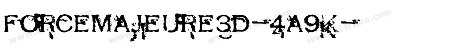 ForceMajeure3D-4A9K字体转换