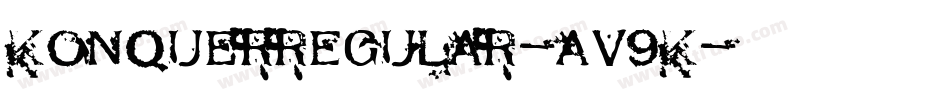KonquerRegular-aV9K字体转换