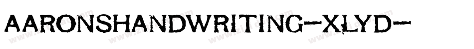 AaronsHandwriting-XLYd字体转换