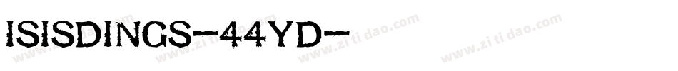 Isisdings-44YD字体转换