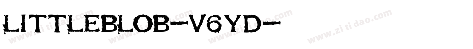 LittleBlob-v6yD字体转换