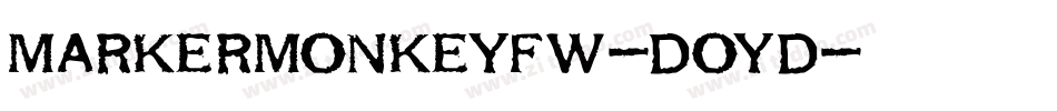MarkerMonkeyFw-DOYd字体转换