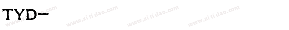 TYD字体转换