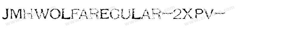 JmhwolfaRegular-2Xpv字体转换