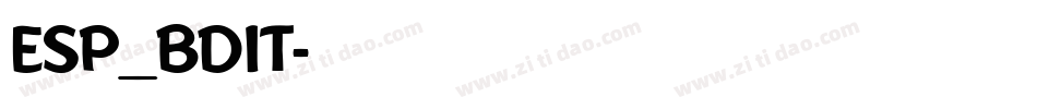 ESP_BDIT字体转换