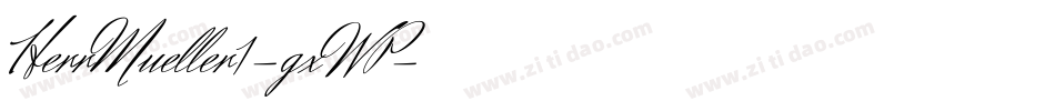 HerrMueller1-gxWP字体转换