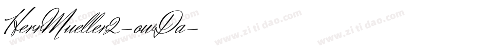 HerrMueller2-owDa字体转换