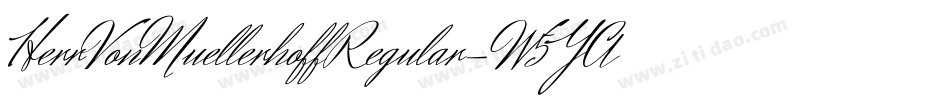 HerrVonMuellerhoffRegular-W5YA字体转换