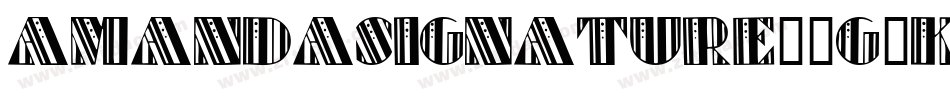 AmandaSignature-9g4K字体转换