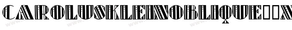 CaroluskleinOblique-9X4K字体转换