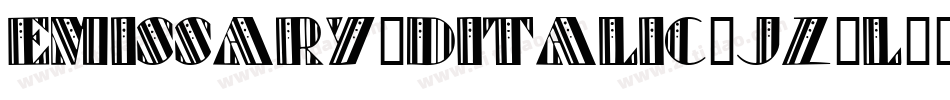 Emissary3DItalic-jz4l字体转换
