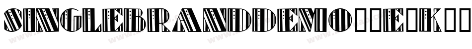 SingleBrandDemo-7e4K字体转换