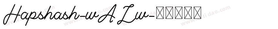 Hapshash-wALw字体转换