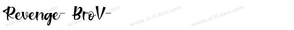 Revenge-7BroV字体转换