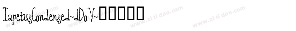 IapetusCondensed-dDoV字体转换