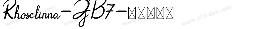 Rhoselinna-JjB7字体转换