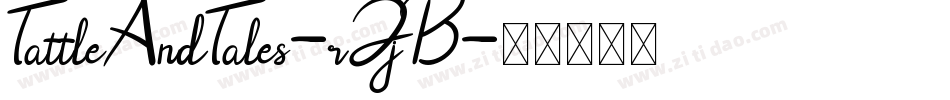 TattleAndTales-rJjB字体转换 TattleAndTales-rJjB字体转换