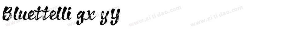 Bluettelli-gx2yY字体转换