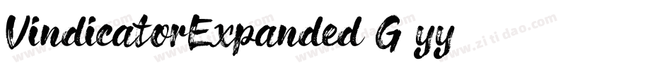 VindicatorExpanded-G2yy字体转换
