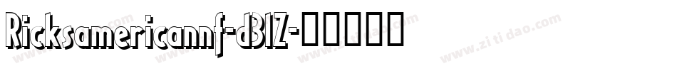 Ricksamericannf-d3lZ字体转换