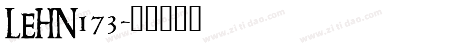 LEHN173字体转换