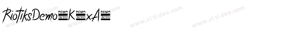 RiotiksDemo-K5xA字体转换