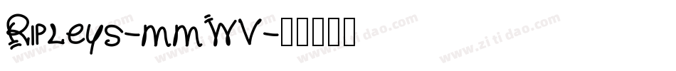 Ripleys-mmWV字体转换