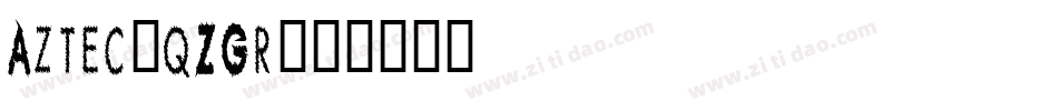 Aztec-qZGr字体转换