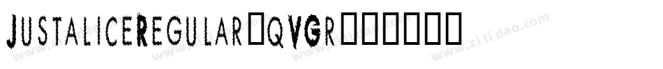 JustaliceRegular-qVGr字体转换
