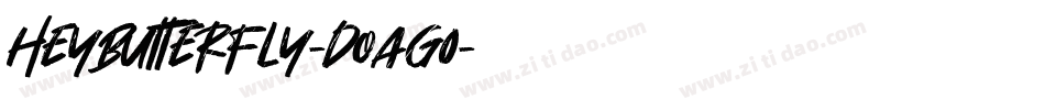 HeyButterfly-DOaG0字体转换