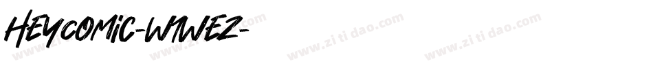 HeyComic-w1wez字体转换