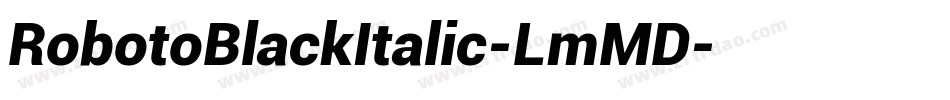 RobotoBlackItalic-LmMD字体转换