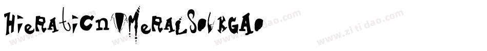 HieraticNumerals-vKgA字体转换