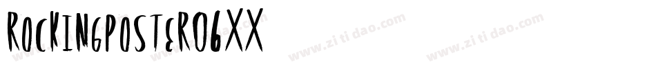 Rockingposter-06XX字体转换
