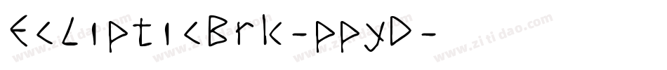 EclipticBrk-ppyD字体转换