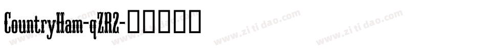 CountryHam-qZR2字体转换