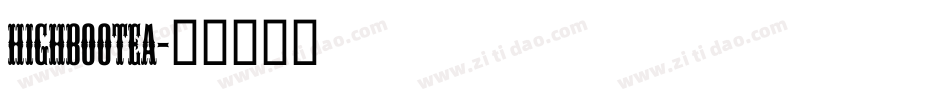 HIGHBOOTEA字体转换