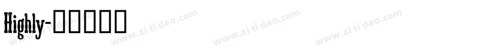 Highly字体转换