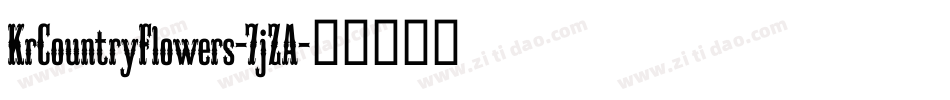 KrCountryFlowers-7jZA字体转换