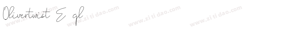 Olivertwist-E2ql字体转换
