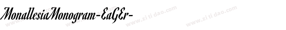 MonallesiaMonogram-EaGEr字体转换
