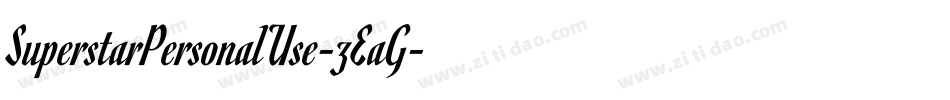 SuperstarPersonalUse-zEaG字体转换